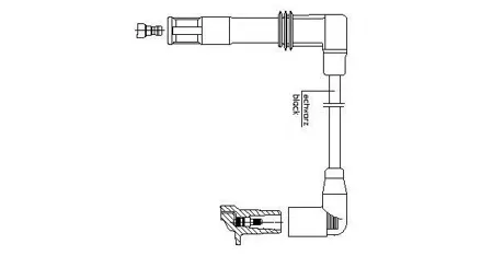 BREMI 1A1326 провод высоков. 4-й цил. Audi A2 1.4, Skoda Octavia , VW Golf Bora Polo 1.41.6 V4 97-08