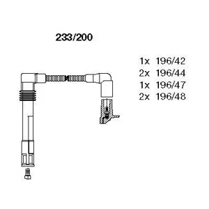 BREMI 233200 Комплект проводов Audi A4A6A8 2.42.62.8 95>