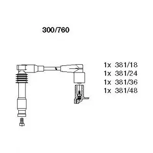 BREMI 300760 Высоковольтные провода комплект