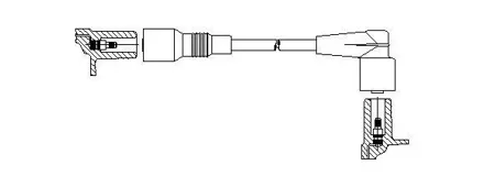 BREMI 35130 Провод высоковольтный Opel 30cm