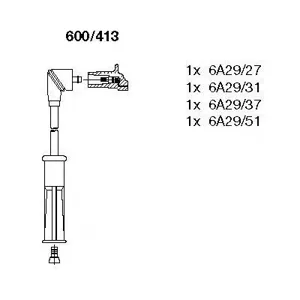 BREMI 600413 Комплект проводов Renault Megane Classic Scenic 1.6e K7M702703720 98>