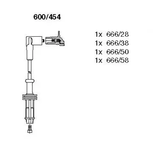 BREMI 600454 Провода вв комплект Citroen Peugeot