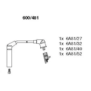 BREMI 600481 Комплект высоковольтных проводов