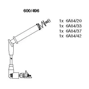 BREMI 600496 Комплект проводов Ford Fiesta Ka 1.31.6i 96>