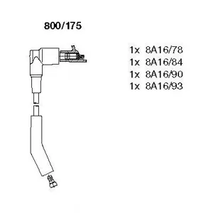 BREMI 800175 Провода вв комплект Ford KA 1.3i 98-