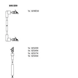 BREMI 800209 Комплект высоковольтных проводов