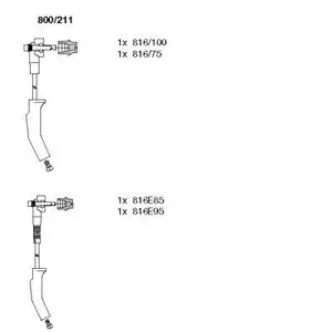 BREMI 800211 Провода вв комплект Ford Ka