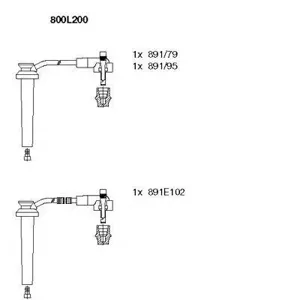 BREMI 800L200 Провода вв комплект Mondeo 2.5 -01