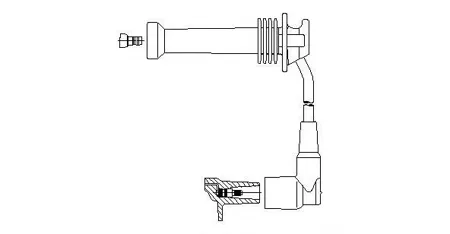 BREMI 89728 провод высоковольтный 3-й цилиндр Ford Fiesta Focus Fusion , Mazda 26 1.25-1.6 95>