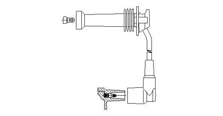 BREMI 8A1719 провод высоковольтный3-й цилиндр Ford Fiesta Focus Fusion , Mazda 26 1.25-1.6 95>