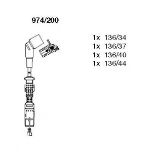 BREMI 974200 Высоковольт.провода комплект