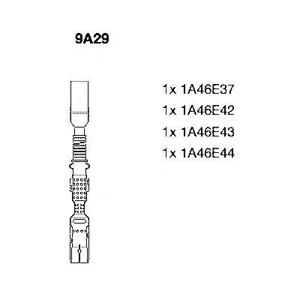 BREMI 9A29 Провода вв комплект Mercedes AB-clas 04- w169w245