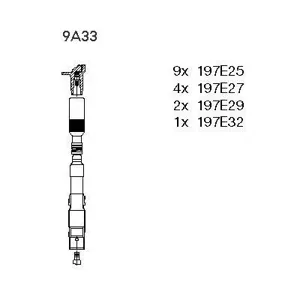 BREMI 9A33 Высоковольтные провода комплект