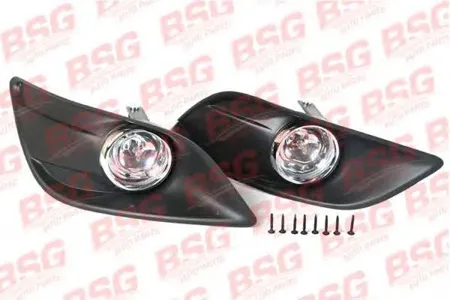 BSG BSG30816005 Комплект противотуманных фар, левая + правая с решетками / FORD Focus-II 08~