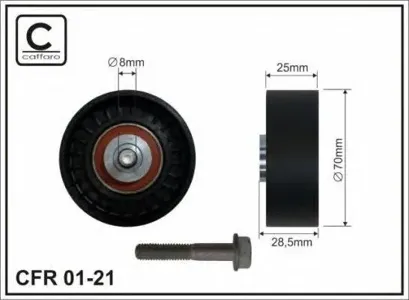 CAFFARO 0121 Ролик обводной