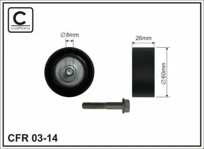 CAFFARO 0314 Ролик обводной