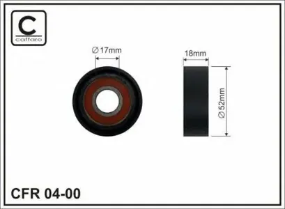 CAFFARO 0400 Ролик ремня приводного Ford Mondeo Transit 2.0D2.2D 00-