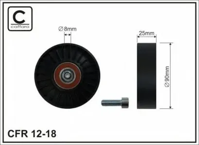 CAFFARO 1218 Ролик ремня приводного Peugeot 306406 1.6-2.0