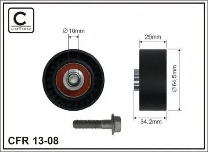 CAFFARO 1308 Ролик натяж-ля ремня