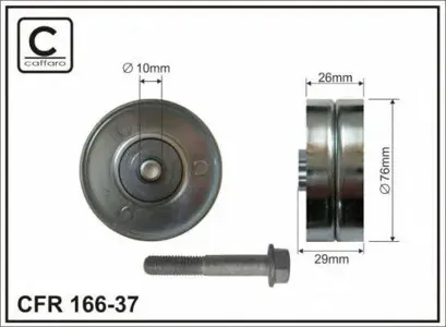 CAFFARO 16637 Ролик обводной