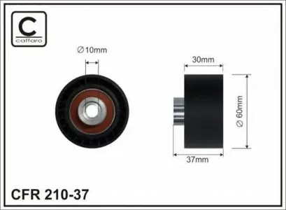CAFFARO 21037 Ролик ремня ГРМ Citroen C5 Peugeot 206-807 1.8-2.2
