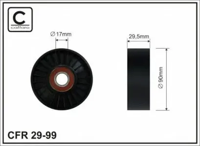 CAFFARO 2999 Ролик ремня приводного Buick Chevrolet Chrysler Ford USA