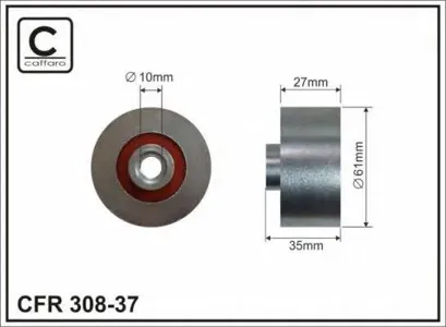 CAFFARO 30837 Ролик натяж-ля ремня