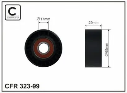 CAFFARO 32399 Ролик ремня приводного Renault Espace Laguna Trafic 2.0D2.2D 05-