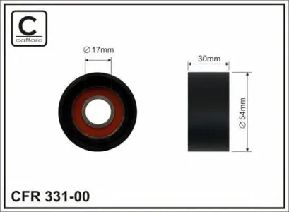 CAFFARO 33100 Ролик натяжителя приводного ремня , не в сборе
