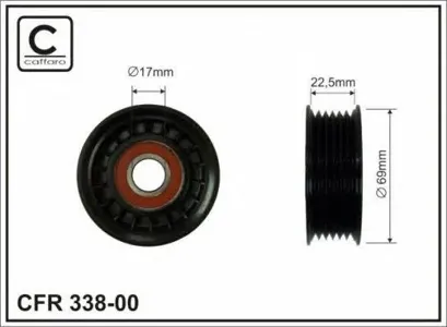 CAFFARO 33800 Натяжной ролик