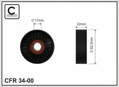 CAFFARO 3400 Ролик натяж-ля ремня