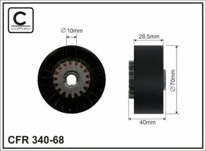 CAFFARO 34068 Ролик натяжителя
