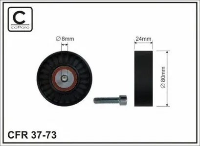 CAFFARO 3773 Ролик п/клин. ремня BMW 3(E36), 5(E34/39), OP Omeg