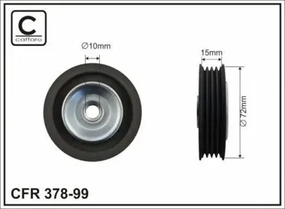 CAFFARO 37899 Ролик ремня приводного Subaru Legacy Impreza Forester 1.5-2.5