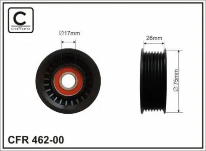 CAFFARO 46200 Ролик ремня приводного Honda Accord Civic CR-V 1.82.0 01-