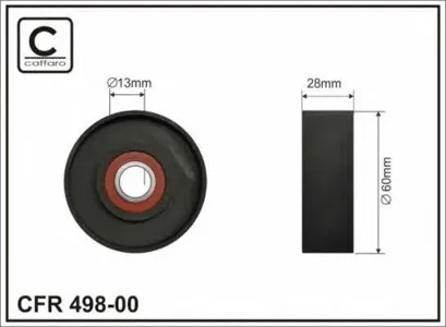 CAFFARO 49800 Ролик натяж-ля ремня