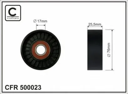 CAFFARO 500023 Ролик приводного ремня MI Outlander II 3.0L 06-