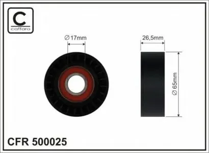 CAFFARO 500025 Ролик натяж-ля ремня