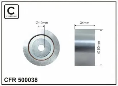CAFFARO 500038 Ролик обводной