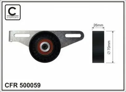 CAFFARO 500059 Ролик натяж-ля ремня