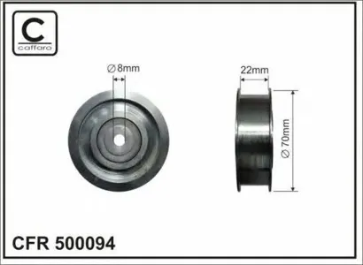 CAFFARO 500094 Ролик приводного ремня Mercedes C(W203204) E(211212)