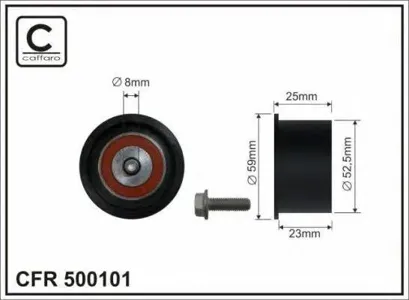 CAFFARO 500101 Ролик натяж-ля ремня