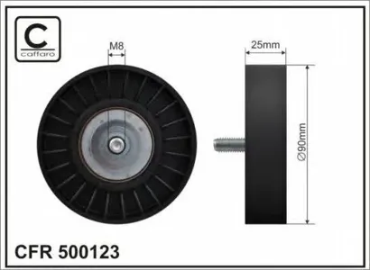 CAFFARO 500123 Ролик ремня приводного Audi A4A6 00-