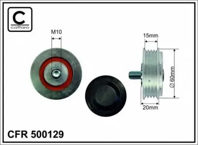 CAFFARO 500129 Ролик без натяжителя