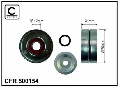 CAFFARO 500154 Ролик без натяжителя