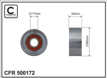 CAFFARO 500172 Ролик без натяжителя