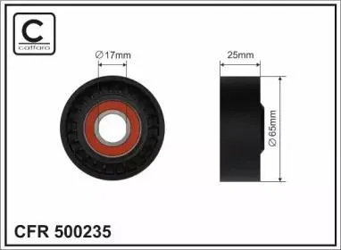 CAFFARO 500235 Ролик ремня приводного Mercedes W204W221W212