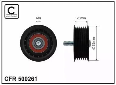 CAFFARO 500261 Ролик приводного ремня Mercedes E(W212), S(W222) 11-