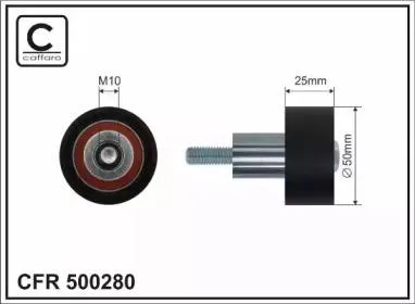 CAFFARO 500280 Ролик поликлин.ремня