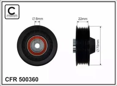 CAFFARO 500360 Ролик обводной